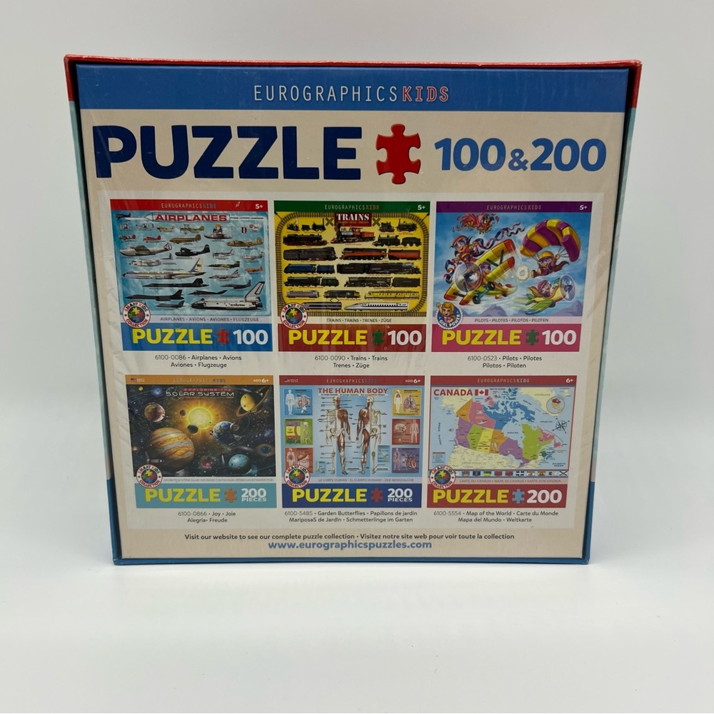 Eurographics Jigsaw Puzzle Airplanes Smart Kids Collection 100 Pieces NEW SEALED - Picture 2 of 6